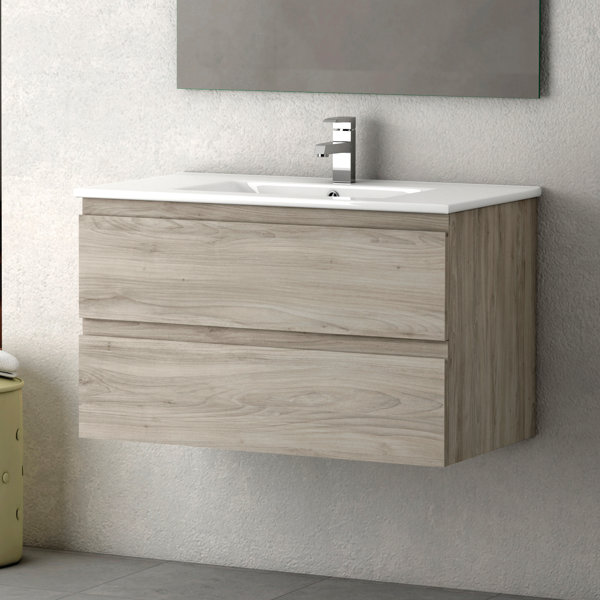 Ivy Bronx Jasso Pasadena 31" W WallMounted Single Bathroom Vanity Set